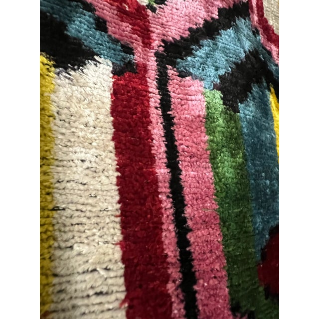 Contemporary Bohemian Gray Décor Hand Knotted Pillow For Sale - Image 10 of 12