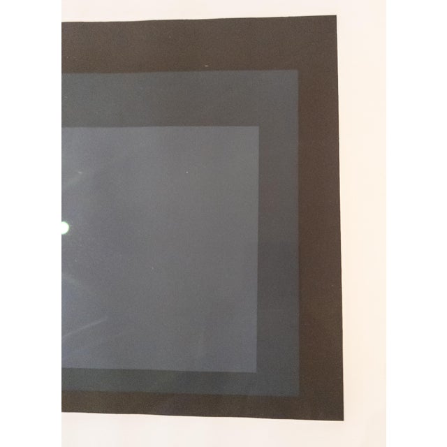 Dark Gray Mid-Century Serigraph Silkscreen Print of Josef Albers #4 in Series "Hard Edge, Soft Edge", 191/200 For Sale - Image 8 of 18
