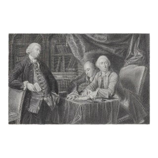 Antique Engraving of Sir Joshua Reynolds Portrait For Sale