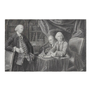 Antique Engraving of Sir Joshua Reynolds Portrait