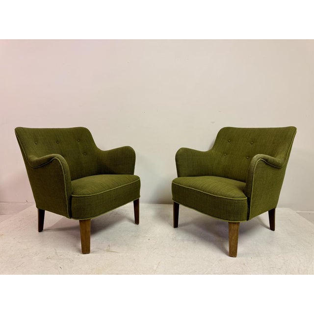 Fritz Hansen Model 1748 Armchairs by Peter Hvidt for Fritz Hansen, Denmark, 1950s, Set of 2 For Sale - Image 4 of 12