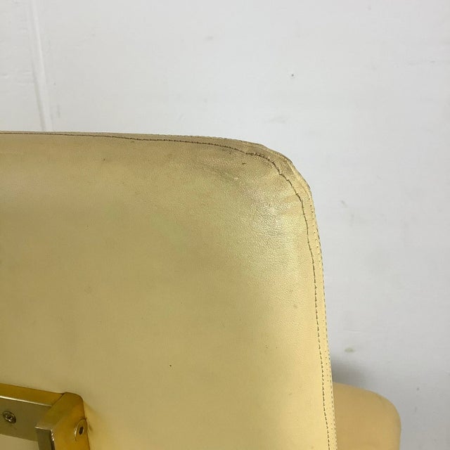 Yellow Pair Modern Highback Side Chairs For Sale - Image 8 of 12