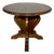 Neoclassical Revival Round Walnut Side Table, 1920s For Sale