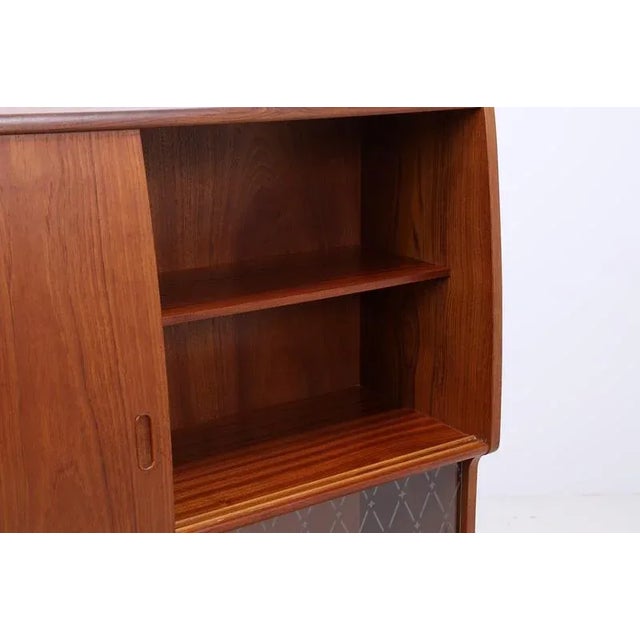 Mid-Century Teak Highboard by Poul M. Jessen for Viby, Denmark, 1960s For Sale - Image 9 of 17