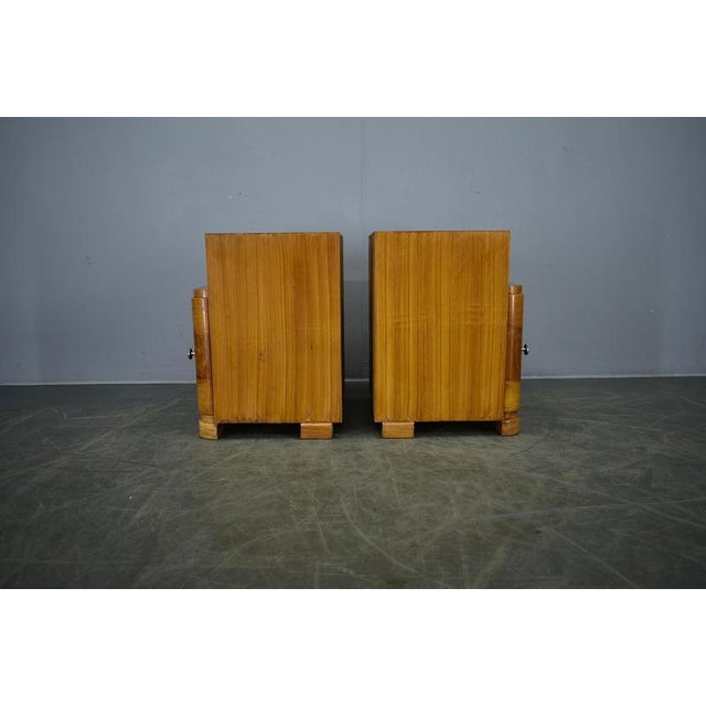Art Deco Bedside Tables, Former Czechoslovakia, 1930s, Set of 2 For Sale - Image 9 of 18