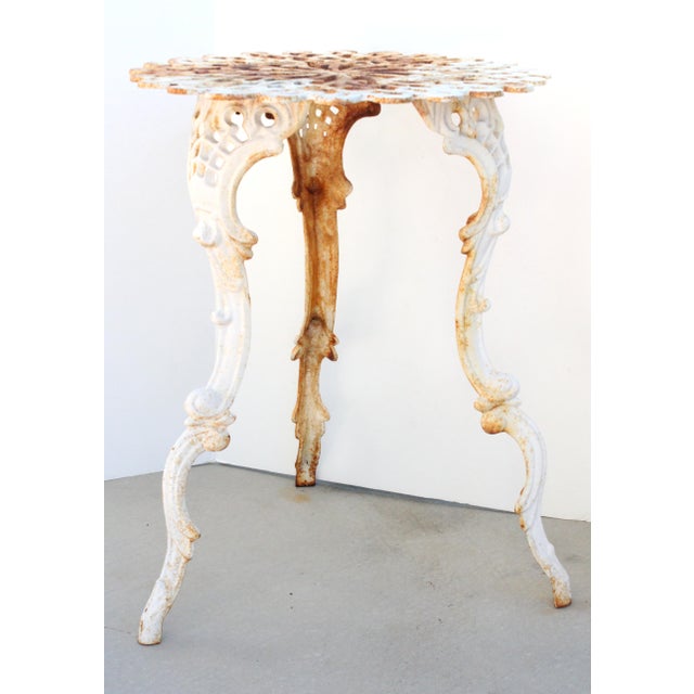 Vintage French rustic garden table, Found in the French countryside. Made of cast iron. Want to explore more products at...
