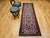 1900 - 1909 Vintage Persian Heriz Runner Rug, Hand-Knotted Wool, Allover Geometric Pattern, Ivory & Red, 3x9 For Sale - Image 5 of 14