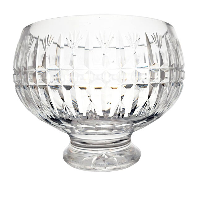 Waterford Crystal Late 20th Century Waterford Crystal Heavy Cut Footed Centerpiece Bowl For Sale - Image 4 of 12