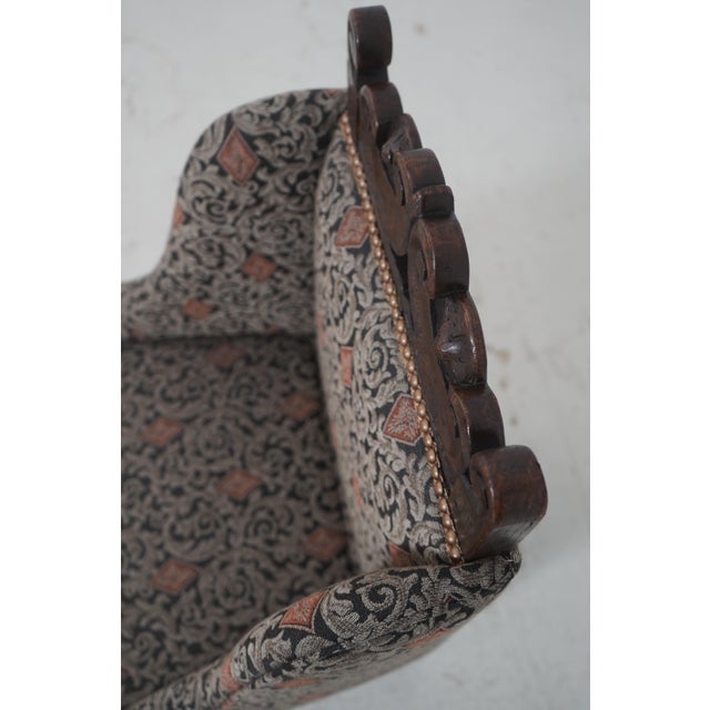 English Vintage Diminutive Doll or Youth Throne Chair For Sale - Image 16 of 18