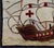 American Pictorial Antique American Hooked Rug With Knights Templar Ship at the Sea Antique American Hooke 2'4"x2'11" For Sale - Image 3 of 8