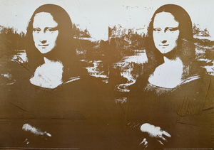 Andy Warhol, Two Golden Mona Lisas, Print