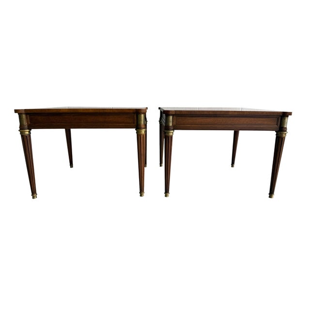 Brown Vintage Baker "Limited Edition" Side Tables For Sale - Image 8 of 14