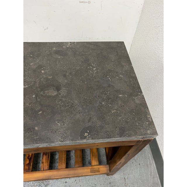 Crate & Barrel Bluestone Console Table Chairish