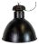 Industrial Bauhaus Black Enamel Pendant Light from Elektrosvit, 1930s For Sale