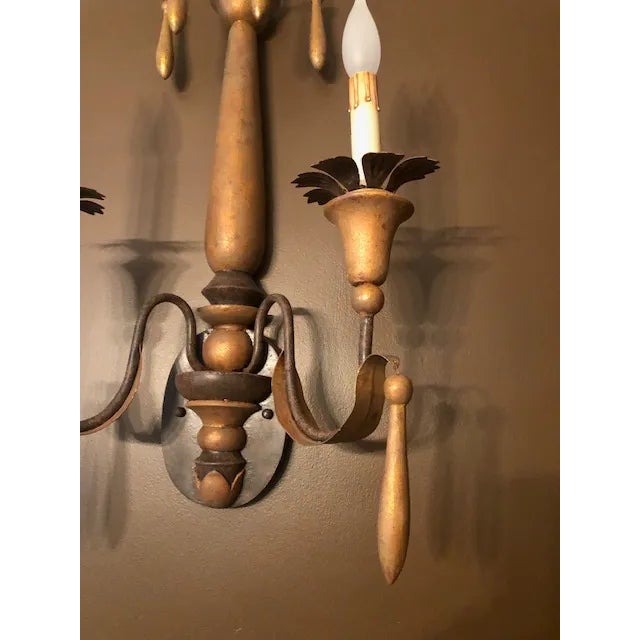 Currey & Company Currey & Co Sconces - Pair For Sale - Image 4 of 6