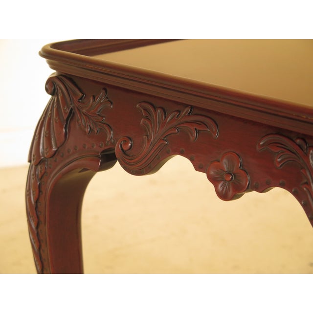 Kindel Carved Mahogany Irish Tea Table Chairish