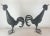 Black Pair of Vintage Wrought Iron Roosters For Sale - Image 8 of 12