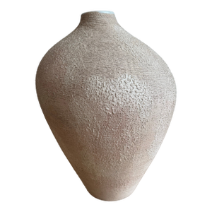 Large Vintage Haeger Organic Modern Textured Ceramic Asymetric Vase | American Studio Pottery