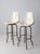 Mid Century Fiberglass Shell Swivel Bar Stools Pair For Sale - Image 9 of 12