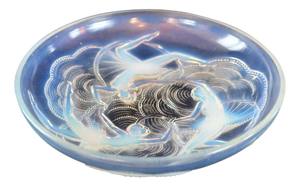 Art Deco Glass Bowl from Verly’s France, 1930s