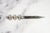 Handmade Vintage Sterling Silver 925 Luxury Desk Letter Opener Sculptural Openwork Floral Handle For Sale In New York - Image 6 of 10