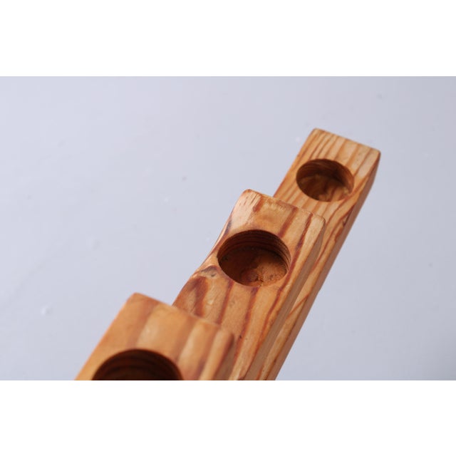 Large Pine Candleholder by Bertil Johansson, 1960s For Sale - Image 10 of 18