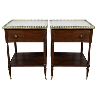 Louis XVI Mahogany Lounge Tables, Set of 2 For Sale