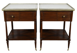 Louis XVI Mahogany Lounge Tables, Set of 2
