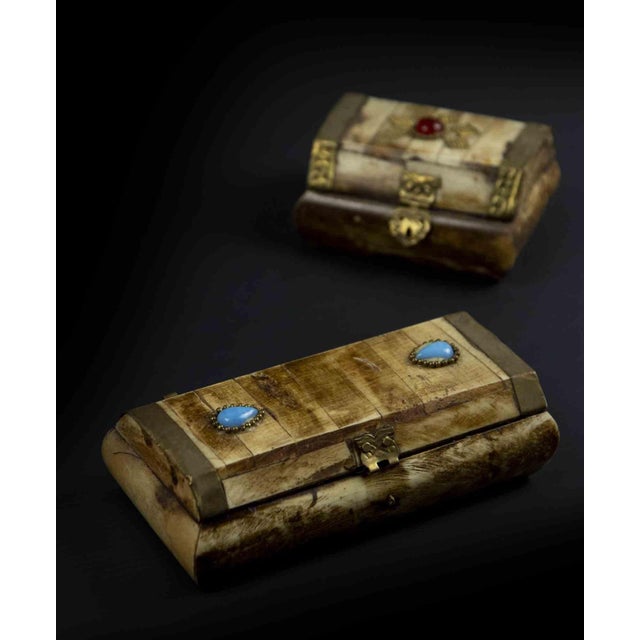 Jewelry Boxes, Mid-20th Century, Set of 2 For Sale - Image 4 of 7