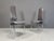 Gray Vintage Dining Chairs by Giancarlo Vegni for Fasem, 1980s, Set of 8 For Sale - Image 8 of 11