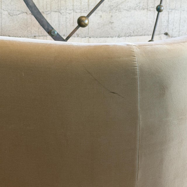 Camel Muir Curved Sofa Lawson-Fenning Mid Century Post Modern Luxury For Sale - Image 8 of 11