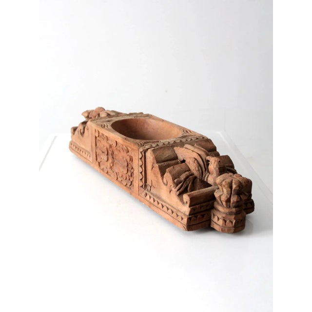 Antique Carved Wooden Centerpiece For Sale - Image 4 of 12
