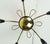 1950s Mid-Century Sputnik Spider Ceiling Lamp in Brass, Metal and Plastic, 1950s For Sale - Image 5 of 14