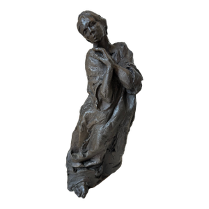 1977 Vintage 15.5” Signed Brutalist Bronze Sculpture