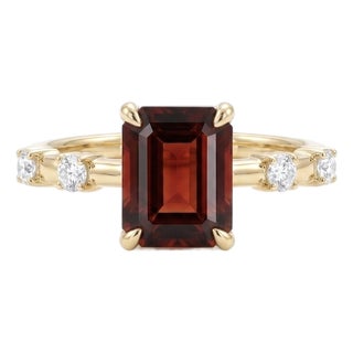 Garnet Wedding Engagement Ring - Janaury Birthstone 925 Silver Handmade Ring Us 7 For Sale