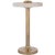 Visual Comfort Signature Aran 9" Rechargeable Accent Lamp in Hand-Rubbed Antique Brass and Alabaster For Sale
