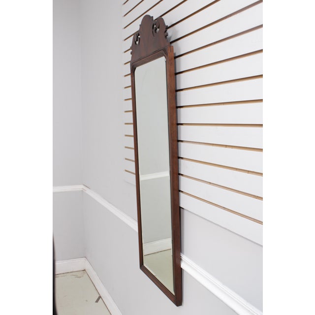 Age: Approx: 30 Years Old Details: Figural Mahogany Top Mahogany Beveled Glass High Quality Construction Chippendale Style...