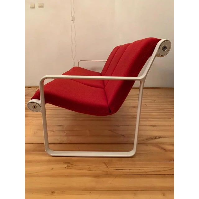Red American Sofa attributed to Bruce Hannah and Andrew Morrison for Knoll Inc./Knoll International, 1970s For Sale - Image 8 of 13