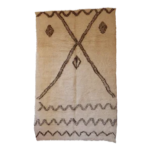 Moroccan Kilim Beni Ourain Rug - 6'5" X 10'2" Ft