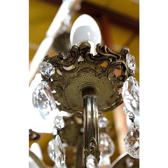 Crystal Chandelier, 1950s For Sale - Image 16 of 18