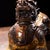 Pair of Vintage Cloisonné Enamel Pixiu Statues With Gilt Bronze Accents For Sale In Los Angeles - Image 6 of 9