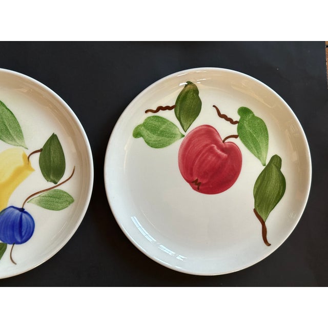 Mid 20th Century Stetson Hand Painted Plates Set of 8 for Dessert, Salad, Bread, or Hor'dourves For Sale - Image 9 of 18