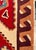 Vintage Indian Wool Chain Stitch Tapestry With Tribal Kilim Design, 4' × 6' For Sale - Image 10 of 12