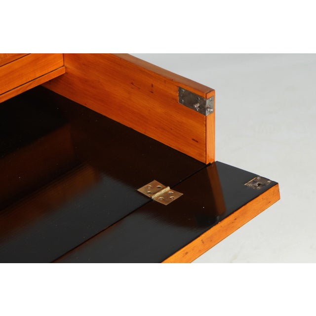 Tan Biedermeier Secretary with Drawers, 1820 For Sale - Image 8 of 17
