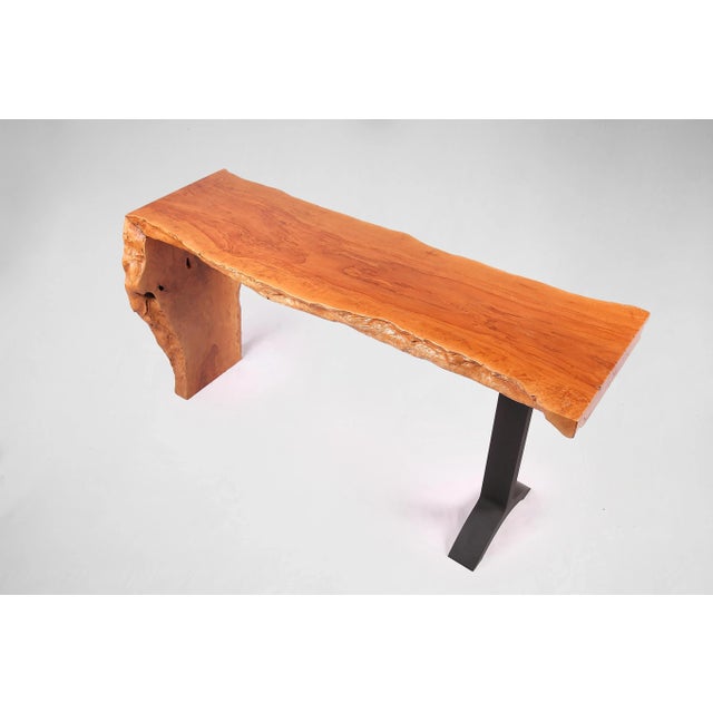 2020s Living Edge Water Fall Console Table 56 For Sale - Image 5 of 6