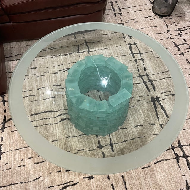 Murano 1980s Murano Stacked Glass Coffee Table For Sale - Image 4 of 6