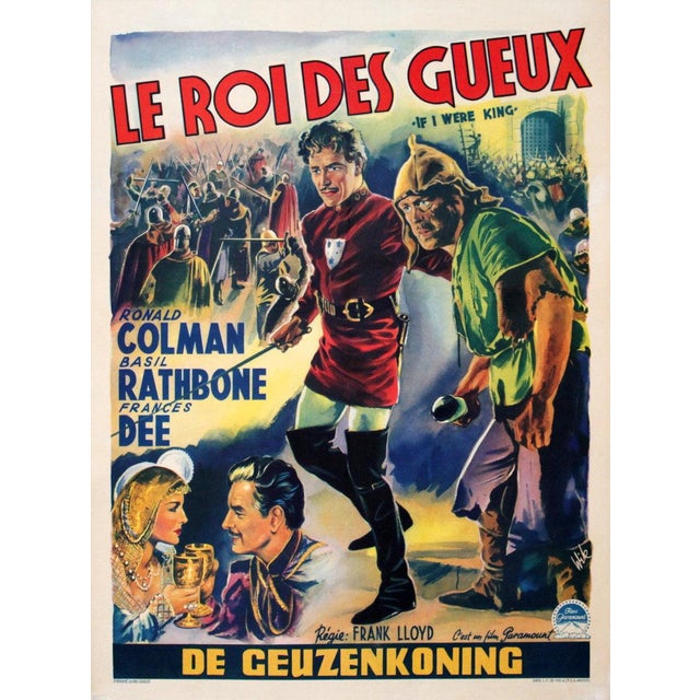 Artist: Artist Unknown Title: Le Roi Des Gueux Year: 1938 Signed: No Medium: Offset Lithograph Paper Size: 19 x 14 inches...