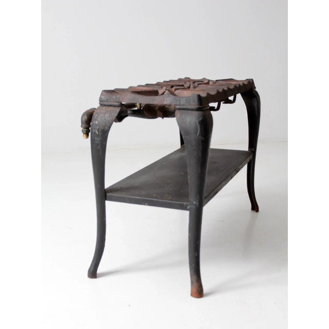 Black Antique Cast Iron Stove For Sale - Image 8 of 13