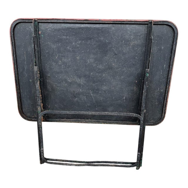 Provencal Folding Iron Garden Table, 1900s For Sale - Image 9 of 16