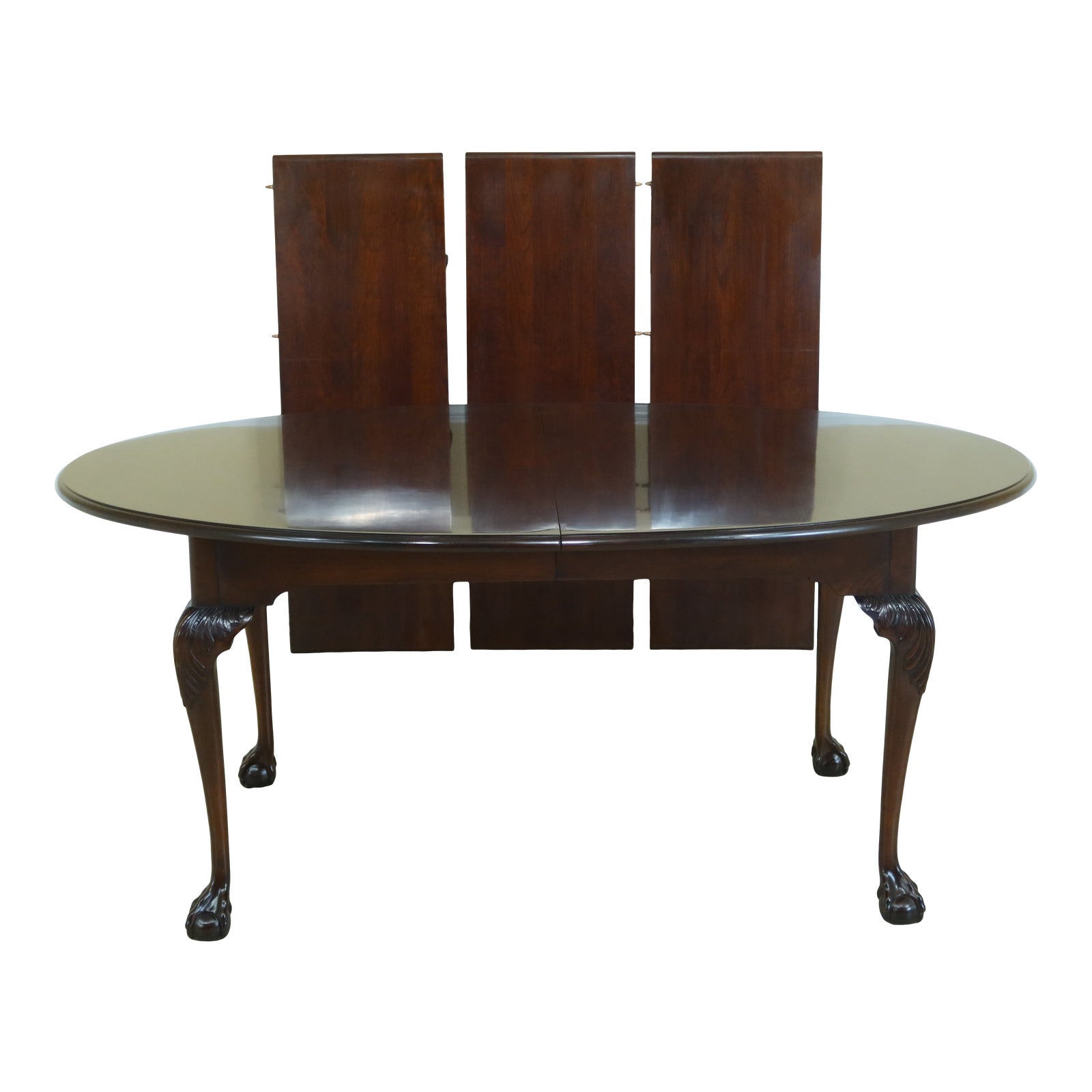 Statton Old Towne Cherry Ball & Claw Dining Table Chairish